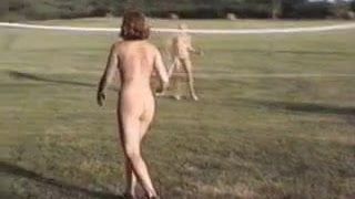 Nude sport Badminton