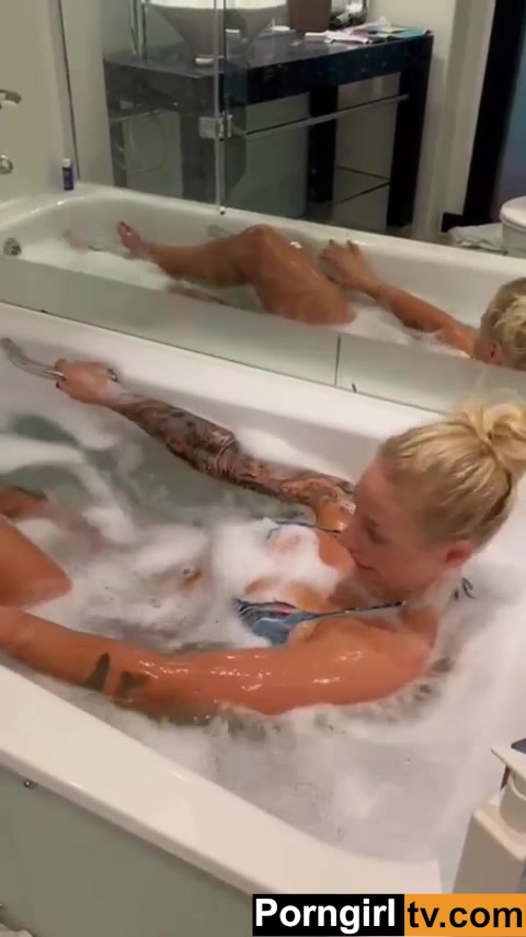 Ebanie Bridges  nude bathing video is so hot!!!