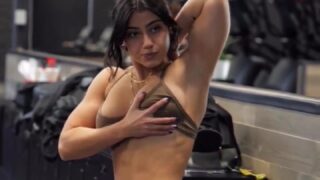 Sara Saffari  video showing off her big breasts!!!