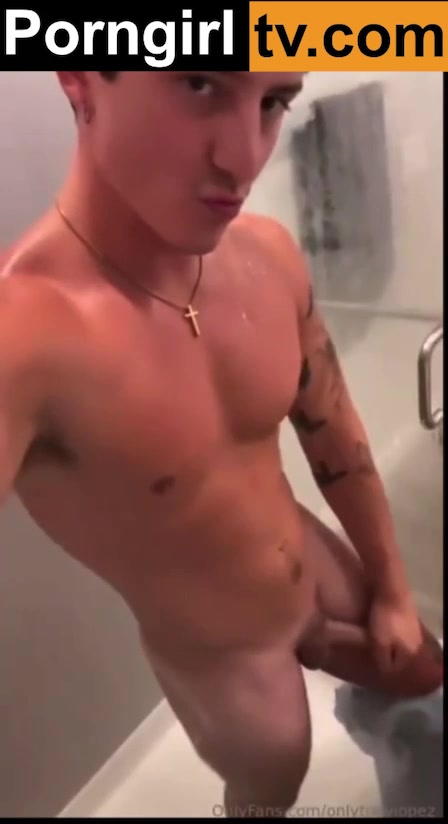 Tony Lopez  nude bathing video showing big cock!!!