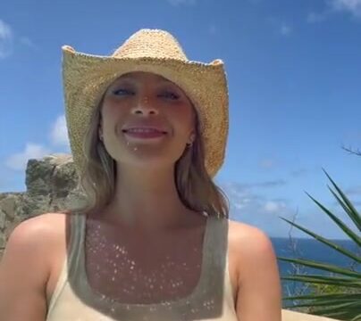 Daisy Keech nude showing off her big breasts in the pool!!!