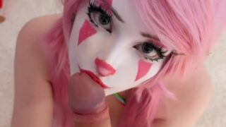 Rynker Bellee cosplays as a clown and fucked with boyfriend!!!