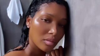 Brit Eady nude bathing video showing off her big breasts!!!