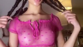 Lala Baptiste Aka Onlylalatheislandgal Nude Showing Big Boobs