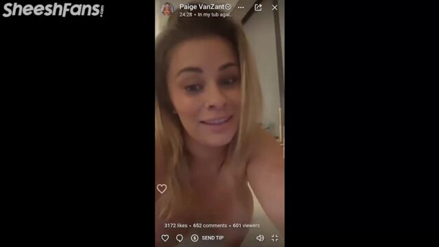 Paige Vanzant Shows Off Her Nude Body In Live Stream
